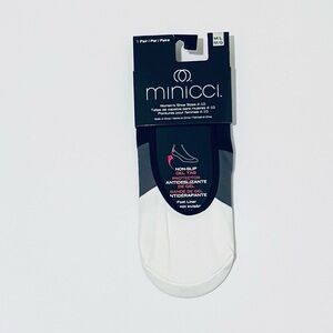 Minicci Women's No-Show Socks - Black and White